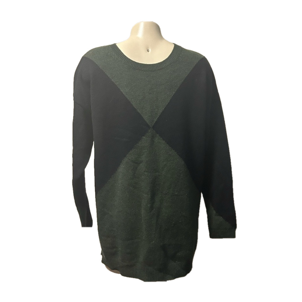 Eric Bompard Cashmere color-block Sweater Sz XL